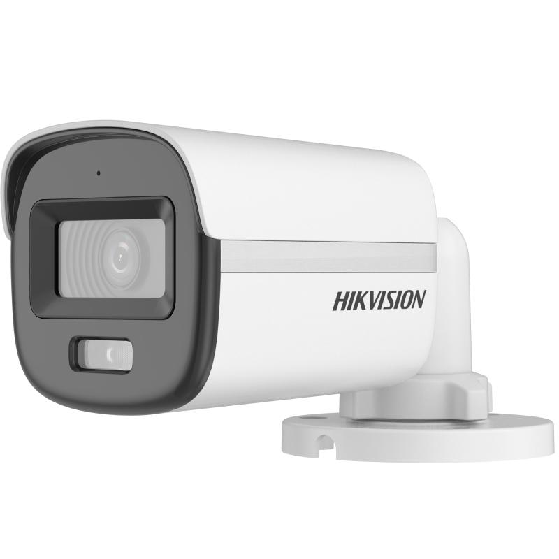 Hikvision 2 MP Analogue  Smart Hybrid Light with ColorVu Fixed Mini Bullet Camera  2.8mm  20m IR  20...