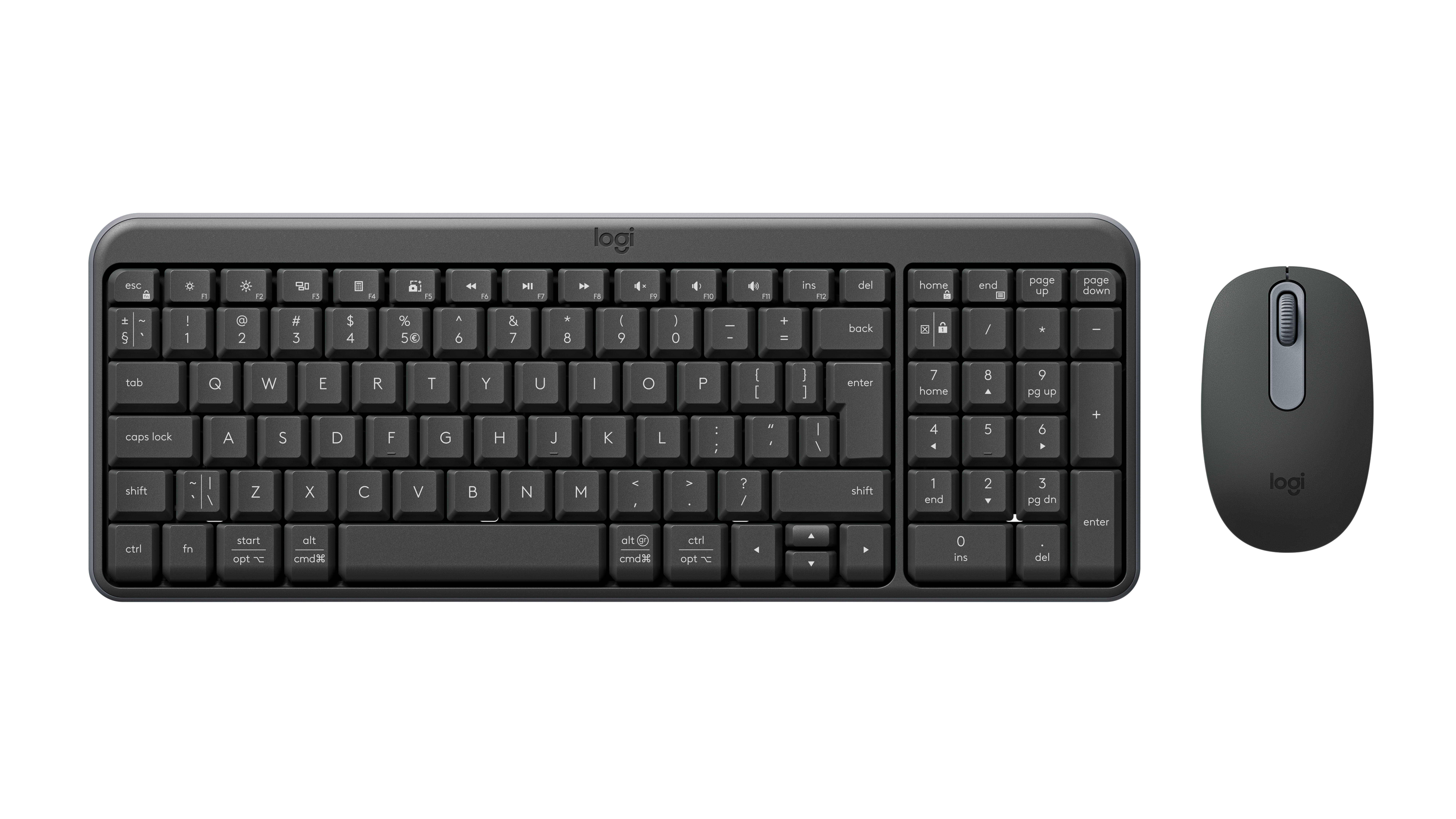 Logitech MK250 - Bluetooth Keyboard and Mouse combo - Graphite